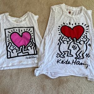 Keith Harring sleeveless tops